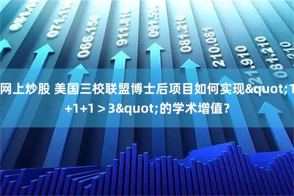 网上炒股 美国三校联盟博士后项目如何实现"1+1+1＞3"的学术增值？